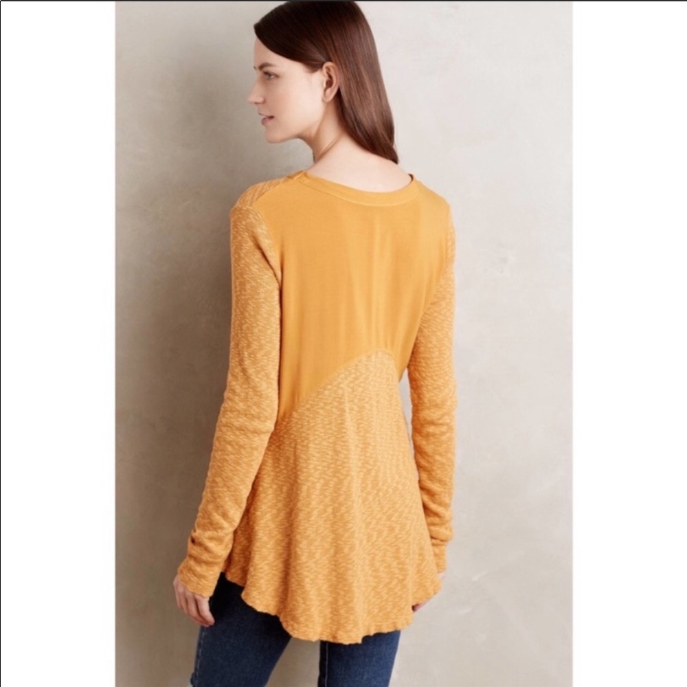 Anthropologie Left of Center Tunic Sweater Top Sz XS Flowy Earthy Boho r… - Picture 4 of 10